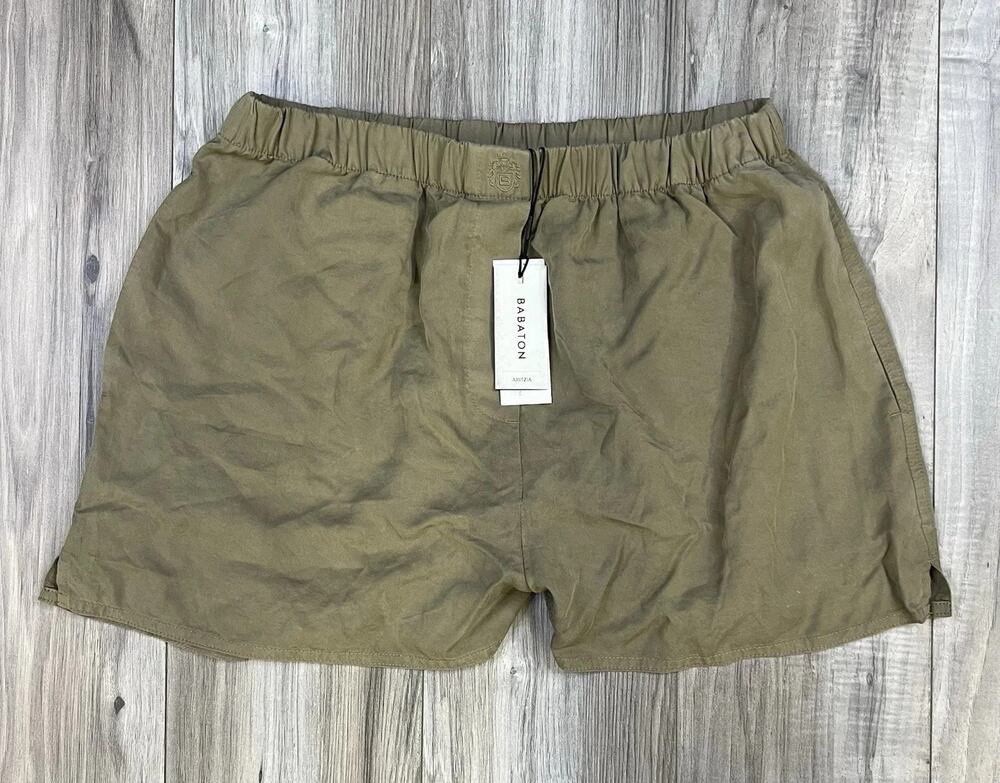 Aritzia Babaton Dispatch Shorts Faded Sundried Olive High-Rise Women's Small NEW